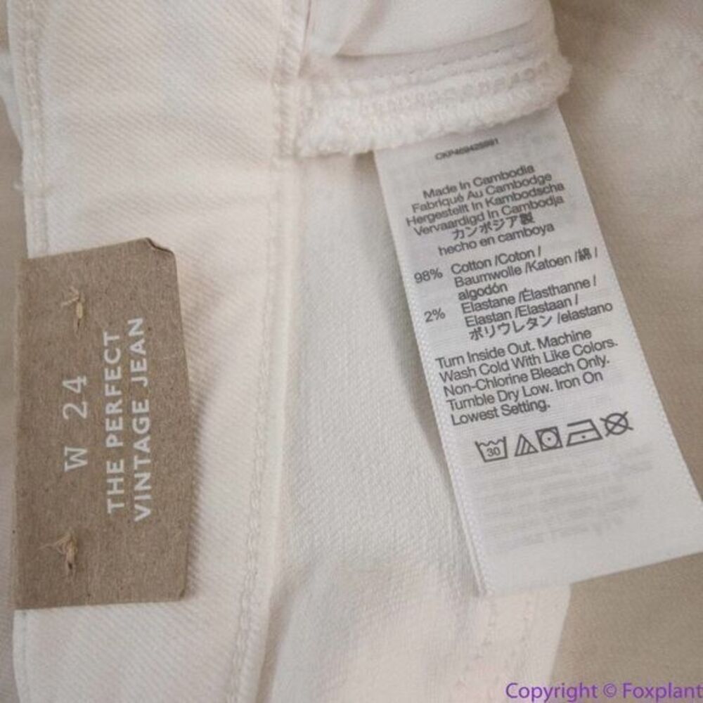 NEW Madewell The High-Rise Perfect Vintage Jean‎ in Tile White, 24 - Picture 15 of 16